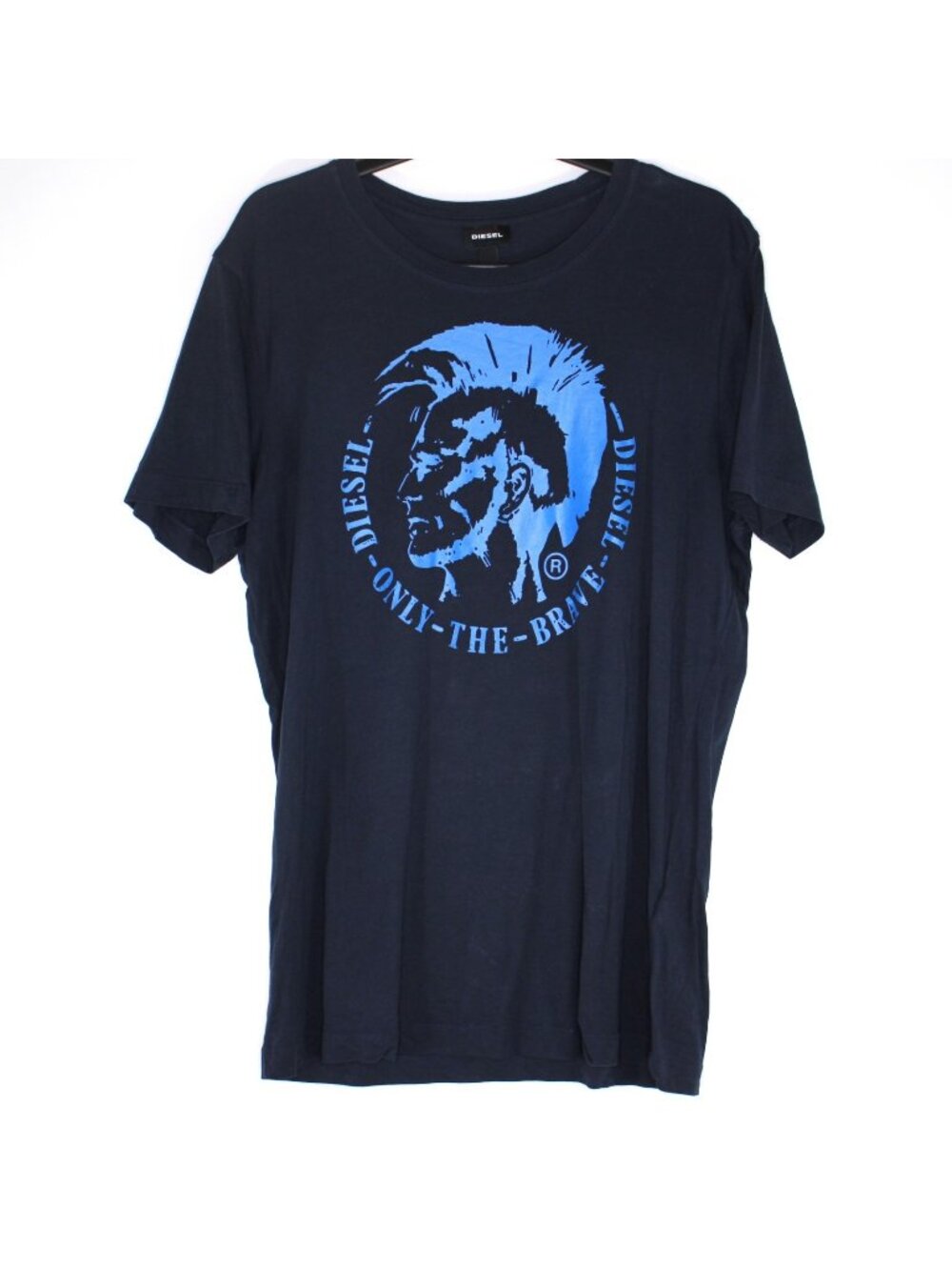 Diesel Mens XL Y2K Style Indian Native Punk Rock Spell Out T-Shirt M1150
